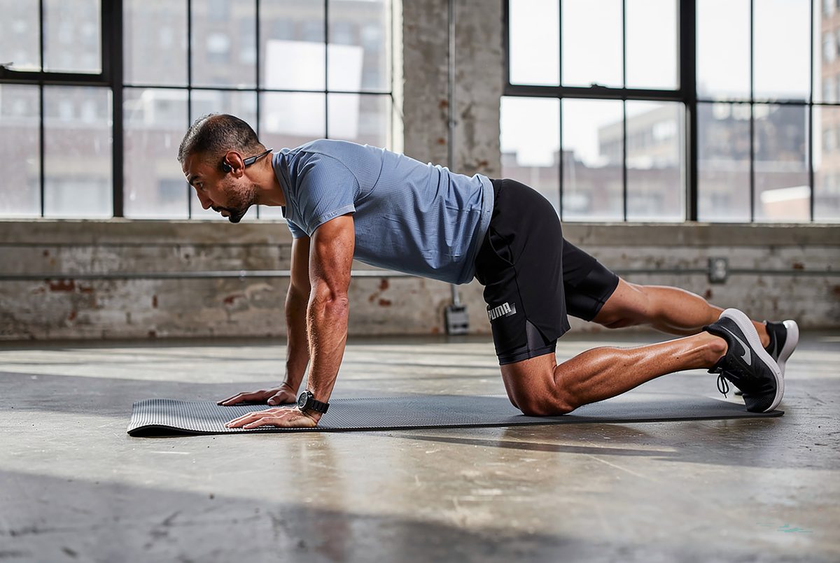 Coach sportif en séance d'entraînement